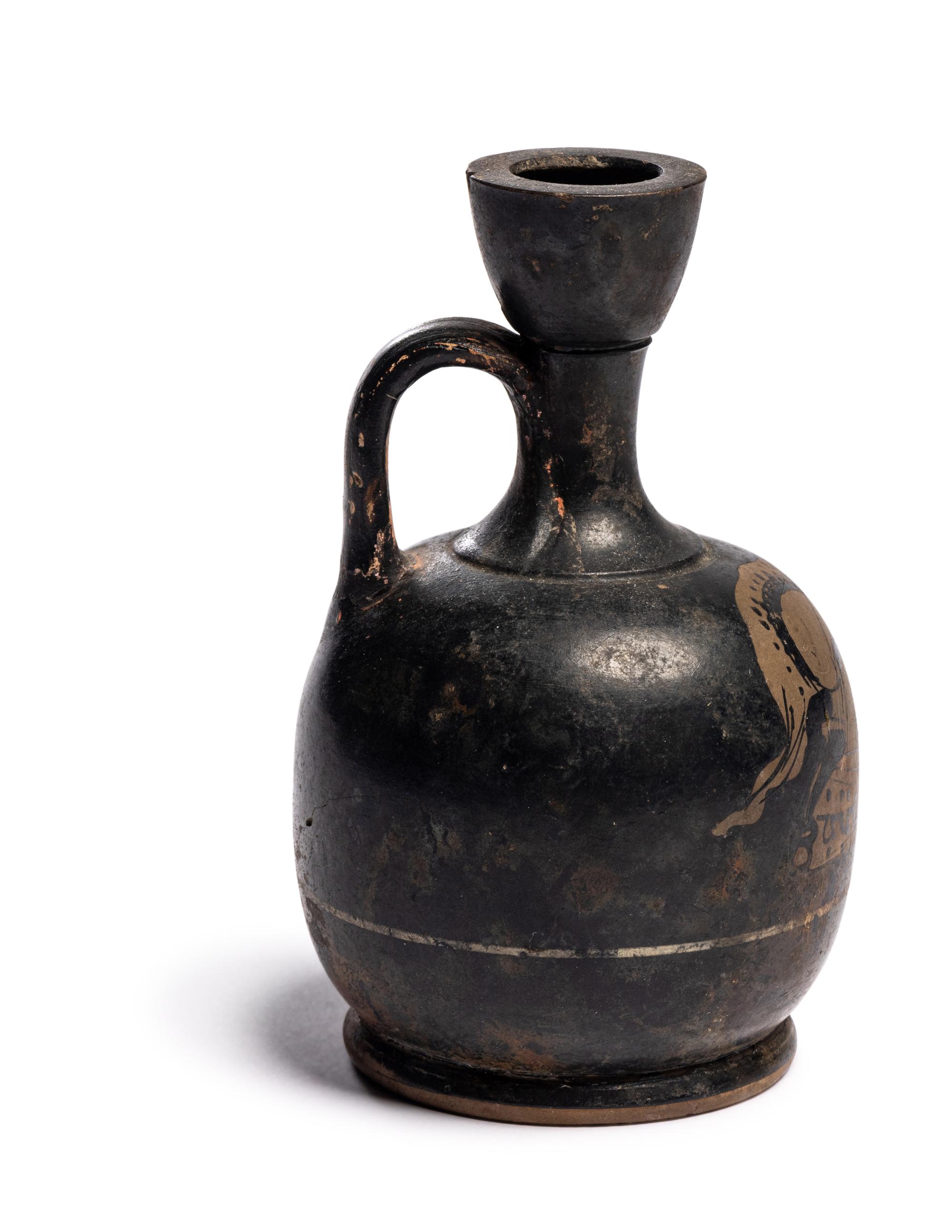 An Attic Red‑Figured Squat Lekythos