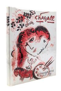 (CHAGALL, MARC) MOURLOT, FERNAND. Chagall lithograph III. Boston, (1969). Original litho. dj and frontispiece.
