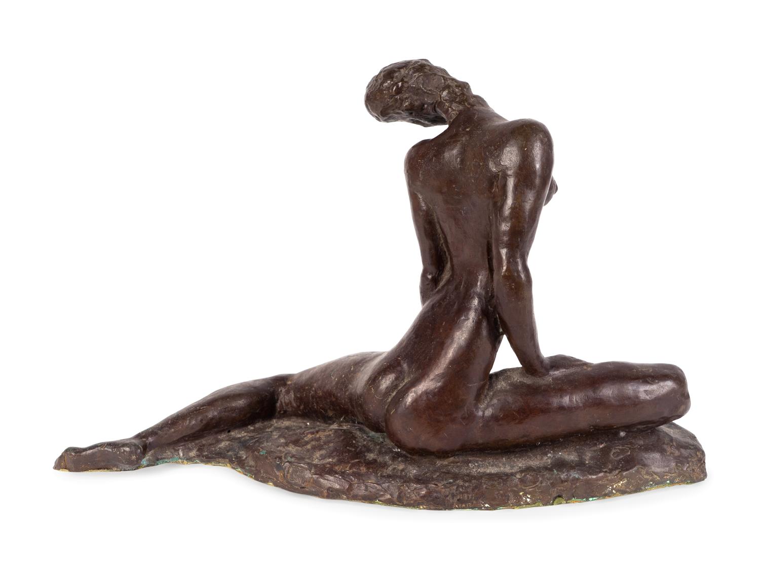 A Modernist Bronze Figure of a Nude — FIRST HALF 20TH CENTURY