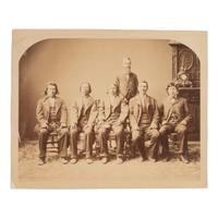 Mammoth Plate Albumen Photograph of the Sisseton Yanktonai Delegation