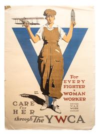 [WORLD WAR I]. A group of 8 posters highlighting the Y.M.C.A., Y.W.C.A., and United War Work Campaign, including:
