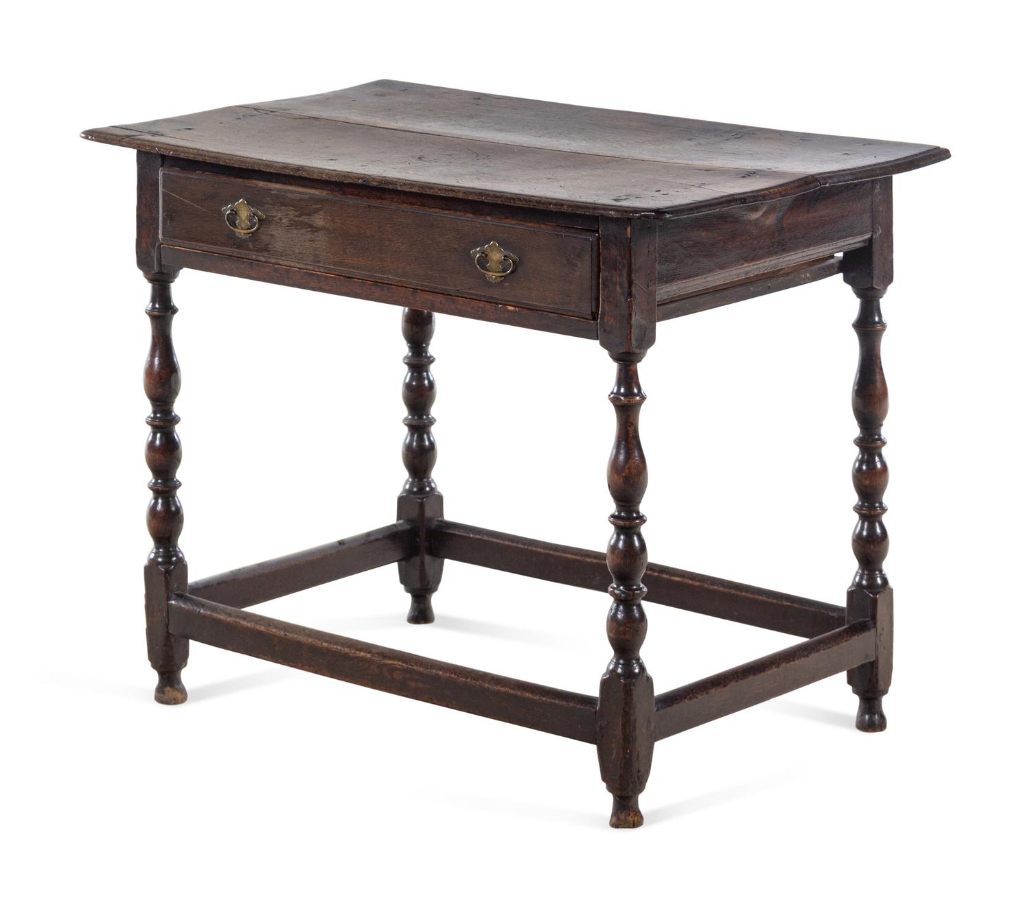 A William and Mary Oak Table