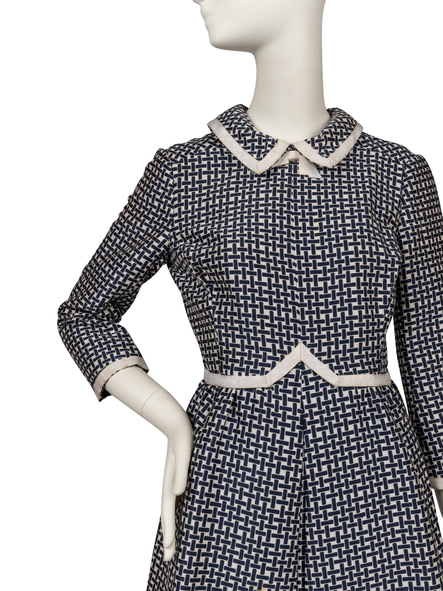Three Designer Items: Pauline Trigere Ensemble, Geoffrey Beene Swimsuit, Geoffrey Beene Dress, 1960-80s