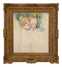 Woman and Child in Front of a Fruit Tree