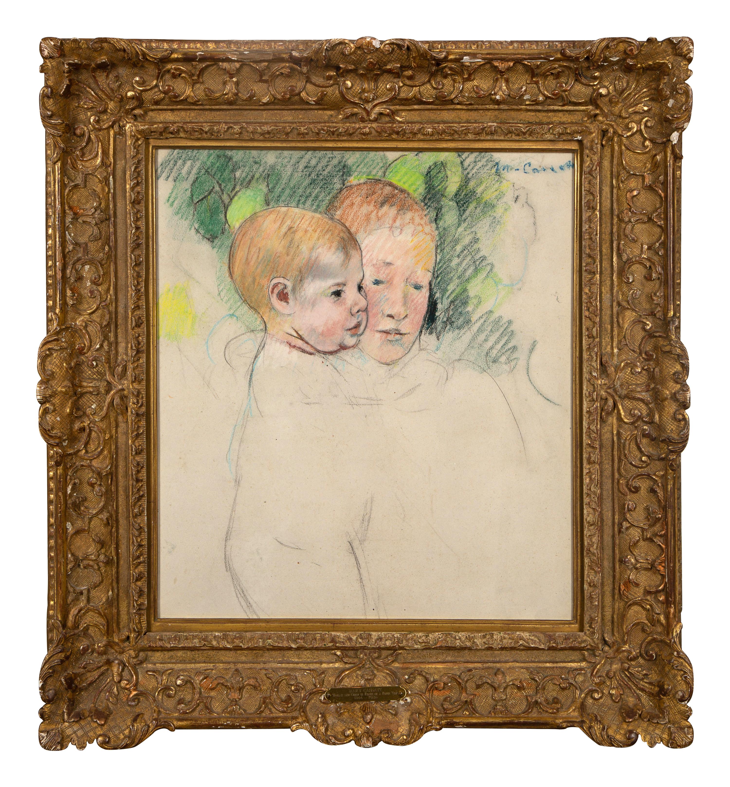 Woman and Child in Front of a Fruit Tree