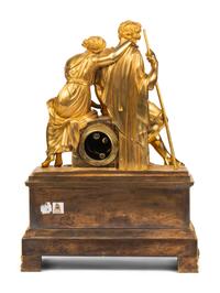 A Louis Philippe Gilt Bronze Mantel Clock