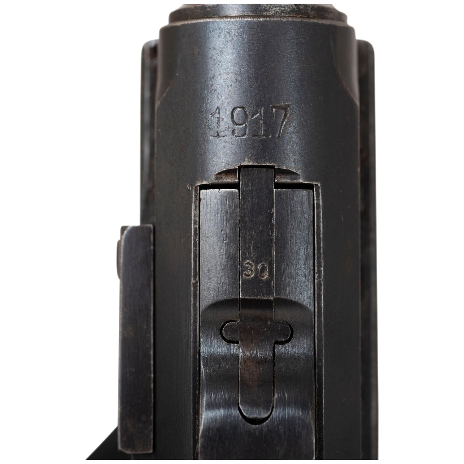 ** DWM 1917 P.08 Luger in Holster with Matching Extra Magazine
