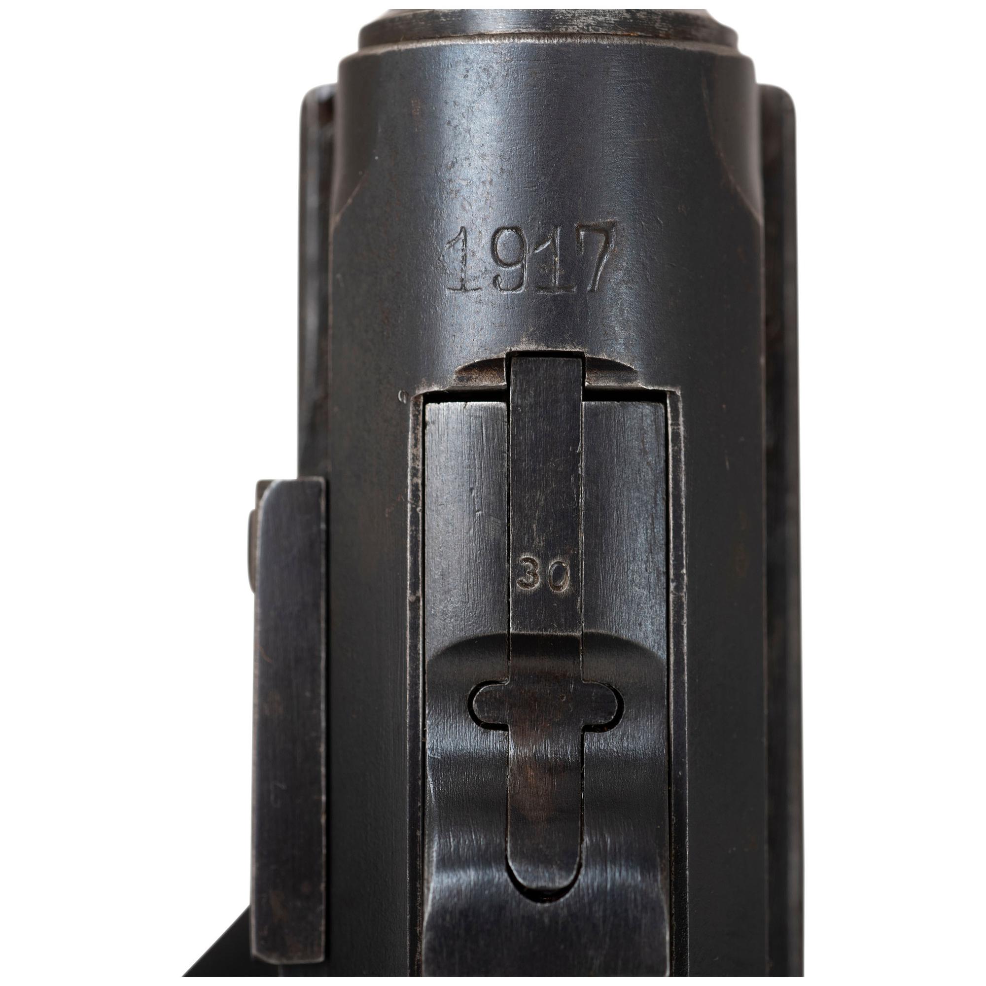 ** DWM 1917 P.08 Luger in Holster with Matching Extra Magazine