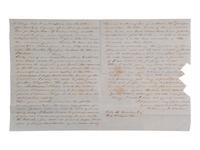 [ENSLAVEMENT]. Pair of letters from N. Henry R. DAWSON to his uncle regarding slaves. 1850.