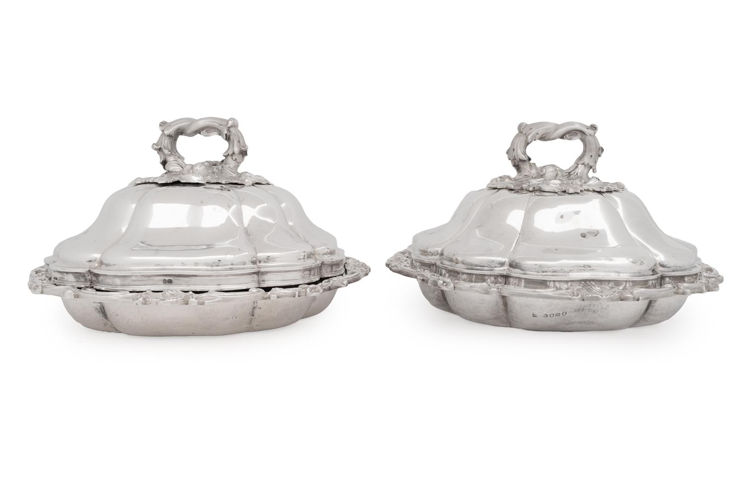 A Pair of George III Silver Entrée Dishes