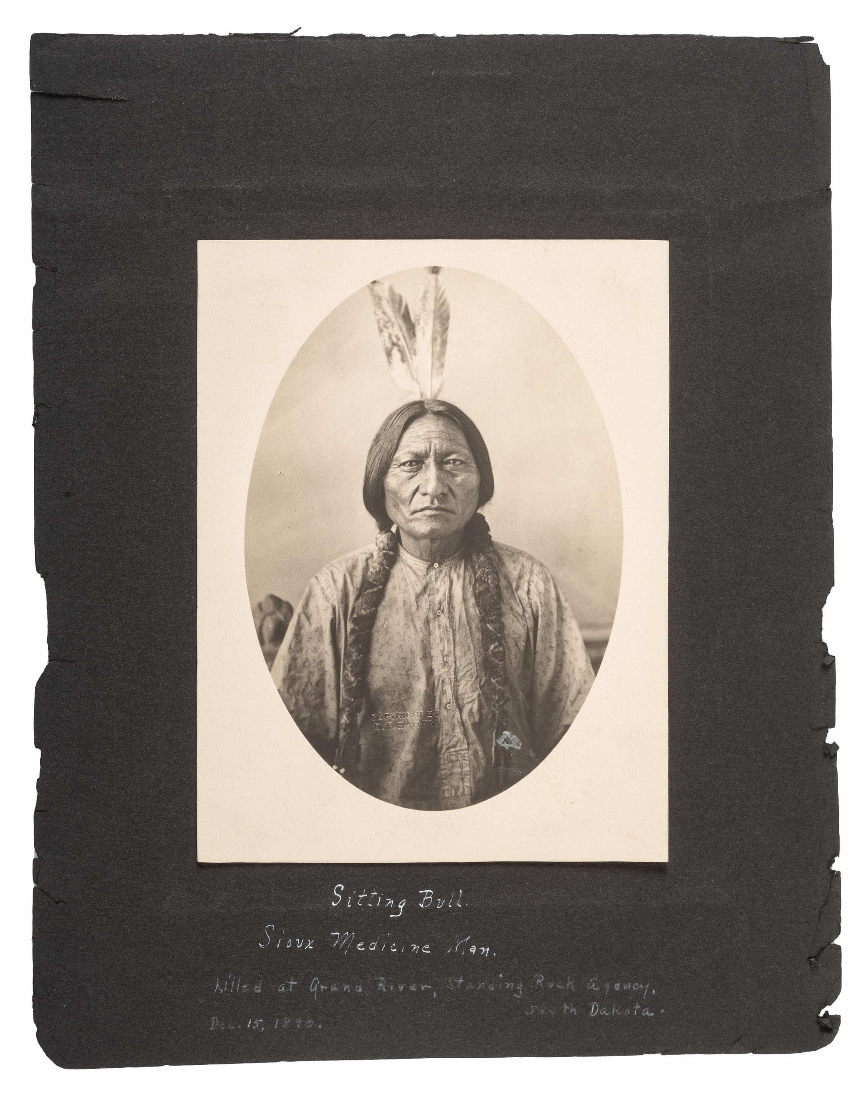 [NATIVE AMERICANS]. BARRY, David F. (1854-1934), photographer. A collection of 51 photographs of Native American subjects, George Armstrong Custer, and personalities and places associated with the Battle of Little Bighorn.