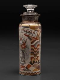 A Pair of Andrew Clemens (American, 1857-1894) 'Sweetheart' Sand Bottles