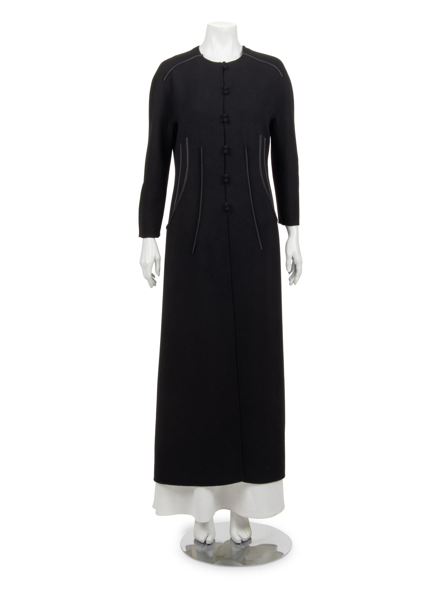 Ralph Rucci Wool Coat with Taffeta Accents, Fall 2006