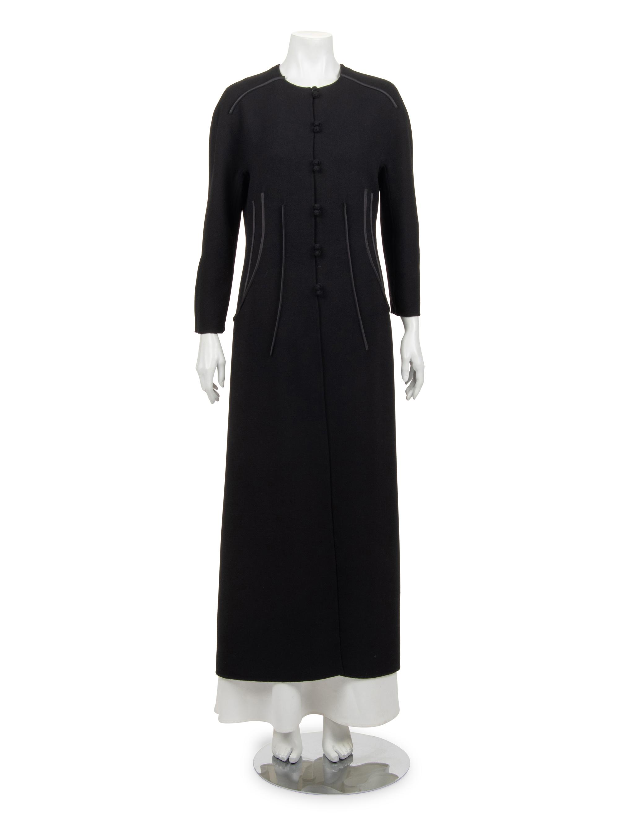 Ralph Rucci Wool Coat with Taffeta Accents, Fall 2006