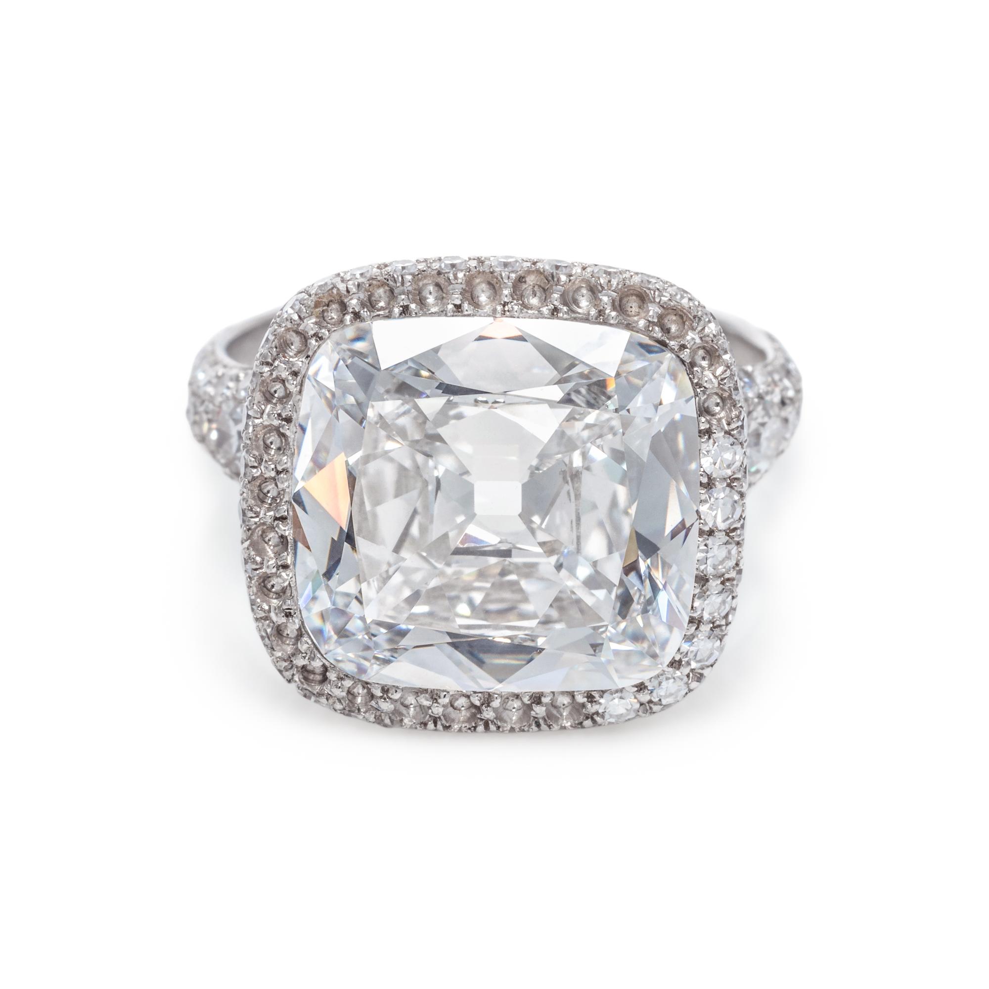 A SPECTACULAR DIAMOND RING, BY TAFFIN