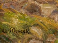 Two Works: Outlet, Lake Rotaroa , 1997, oil on board and Fish in the Stream, oil on canvas