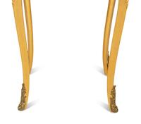 A Louis XV Style Giltwood Side Table with Inset Marble Top