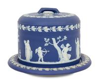 A Wedgwood Dark Blue Jasperware Cake Dome