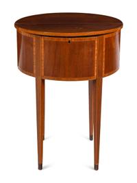 A George III Mahogany Demilune Table