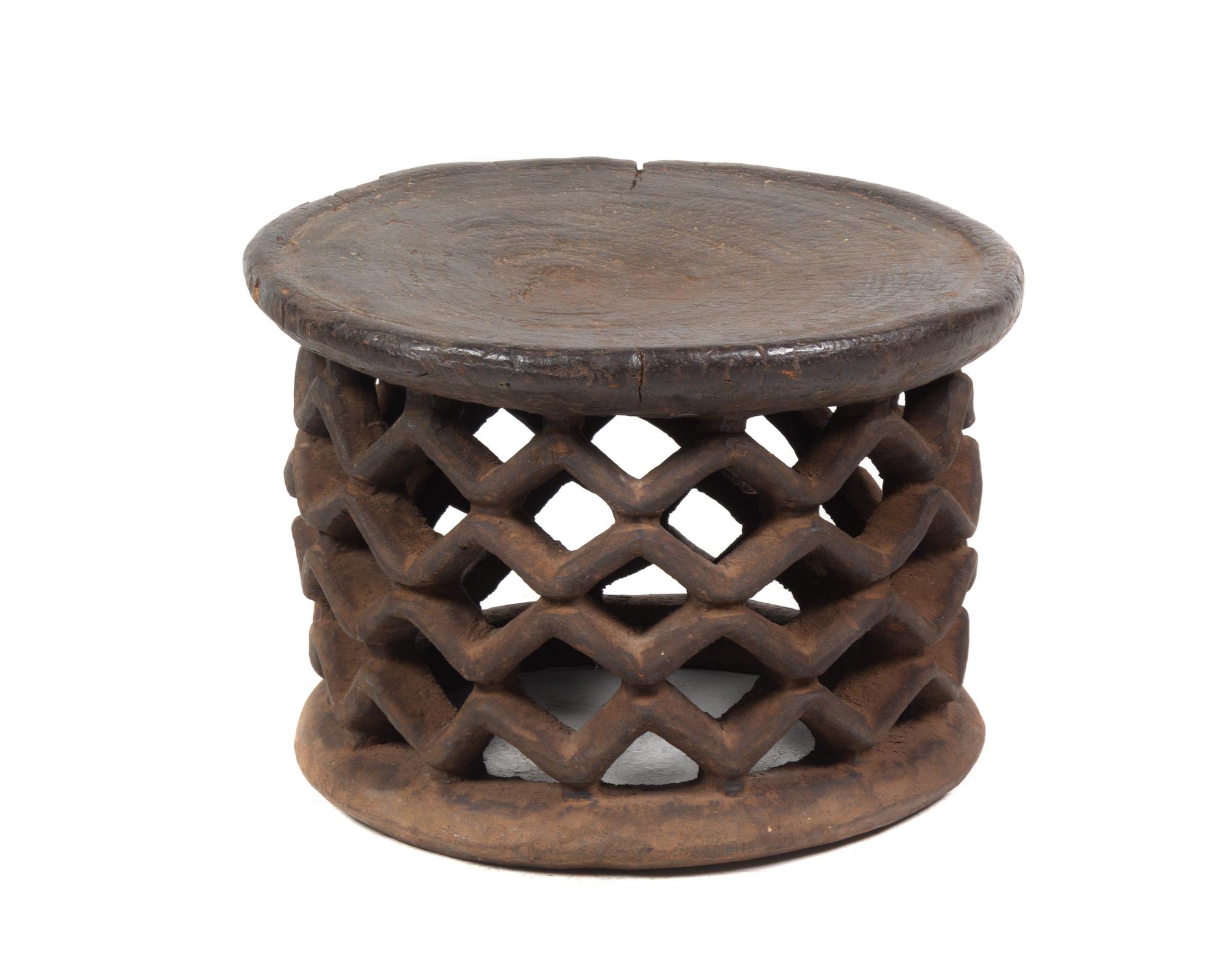 A Bamileke Carved Wood Stool
