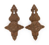 A Pair of Bronze Doorknobs from the Illinois Governor's Mansion