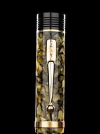 Conway Stewart: Churchill-Olive Button Fill Limited Edition Fountain Pen and Ink Set