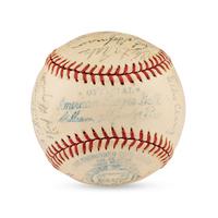 A 1944 St. Louis Browns Team Signed Autograph Baseball Featuring Multiple Hall of Famers (JSA Letter of Authenticity),