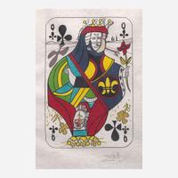 Salvador Dalí (Spanish, 1904-1989) Playing Cards (Ace, King, Queen and Jack of Clubs)