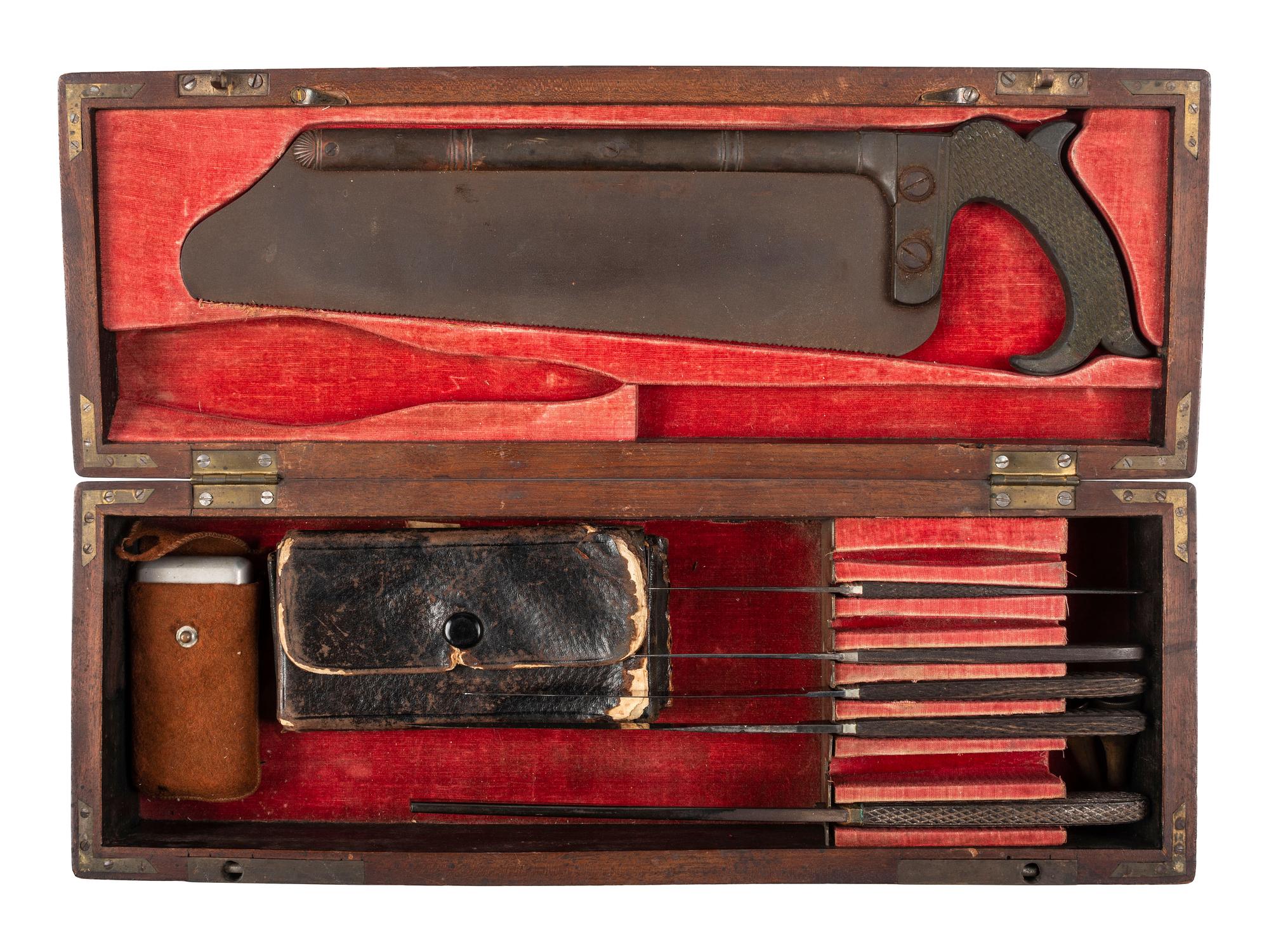 [MEXICAN WAR]. US Army surgical kit identified to Dr. Mariano Samaniego, who served as a surgeon during the Second Franco-Mexican War (1861-1867).