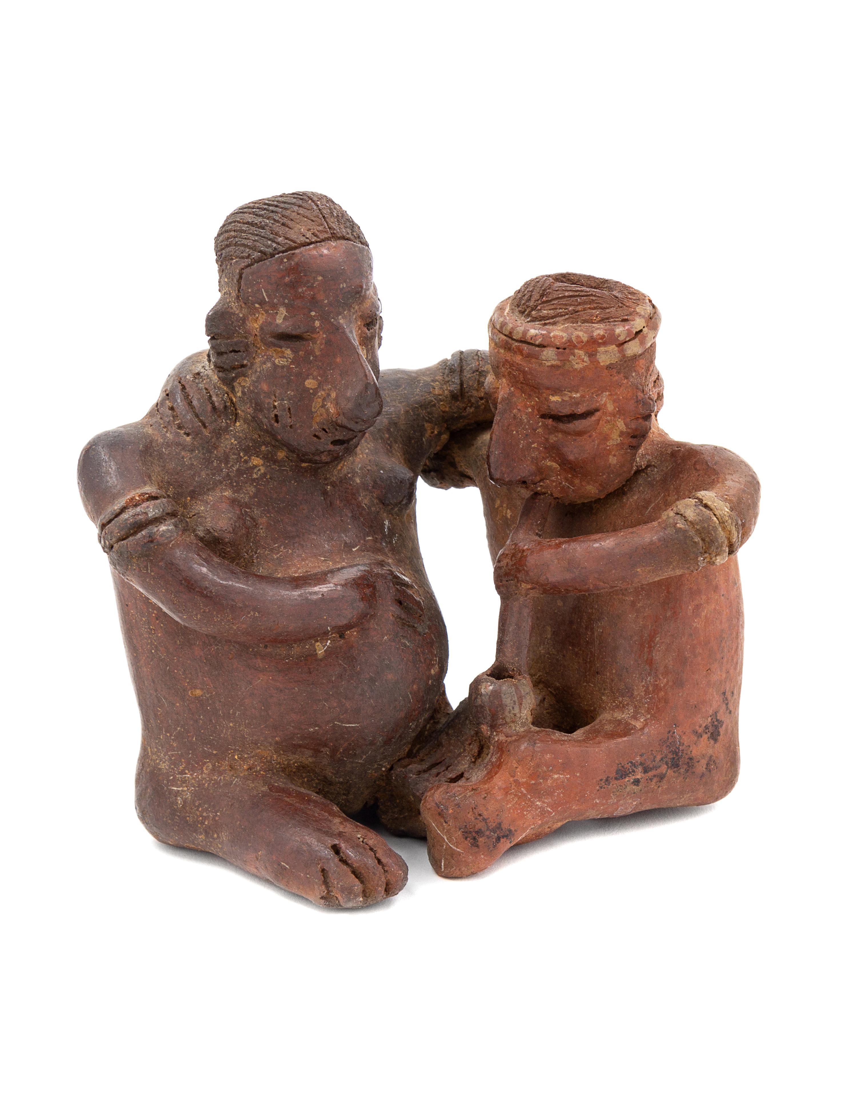 A Nayarit Pottery Figural Group