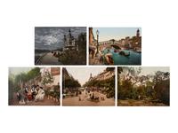 [JACKSON, William Henry, photographer]. Photochrom prints incl. US and Cuban scenes. 1900-1904.