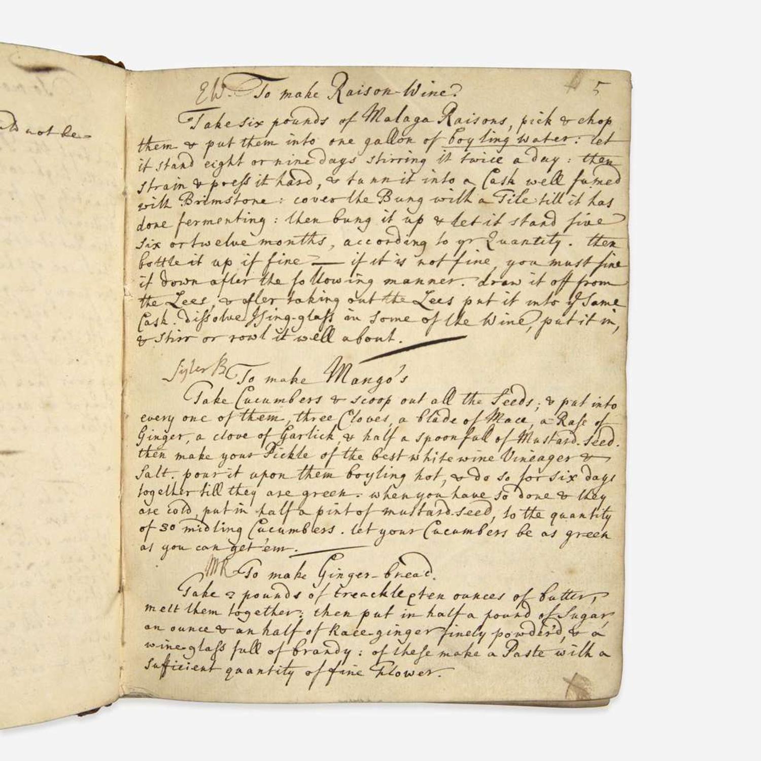 [Food & Drink] Group of 3 Manuscript Recipe Notebooks