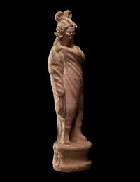 A Roman Terracotta Draped Female Figure