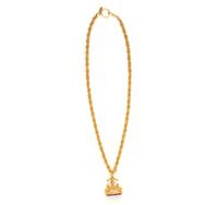 Chanel Chain Necklace With Logo Pendent, 1990s