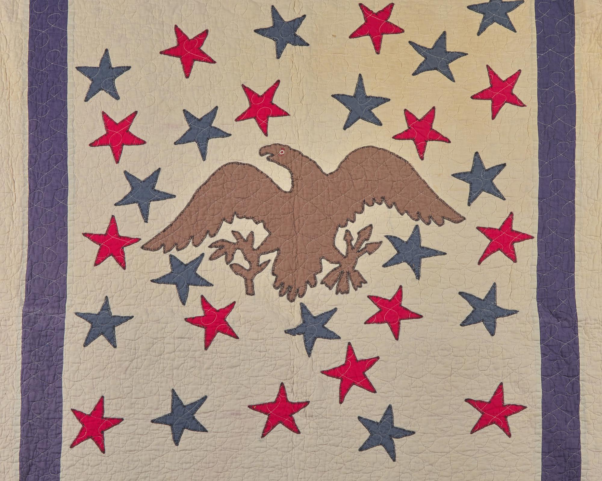 A Pieced and Appliqued Patriotic Quilt