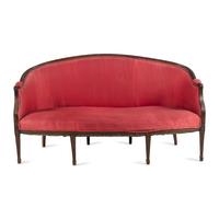 A Louis XVI Walnut Settee