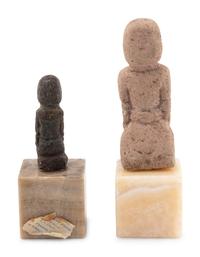 Two Carved Stone Figures