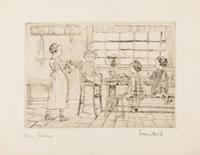 Lauren Ford, (American, 1891-1973), A group of three works: Happy Easter, Nativity, and Plum Pudding