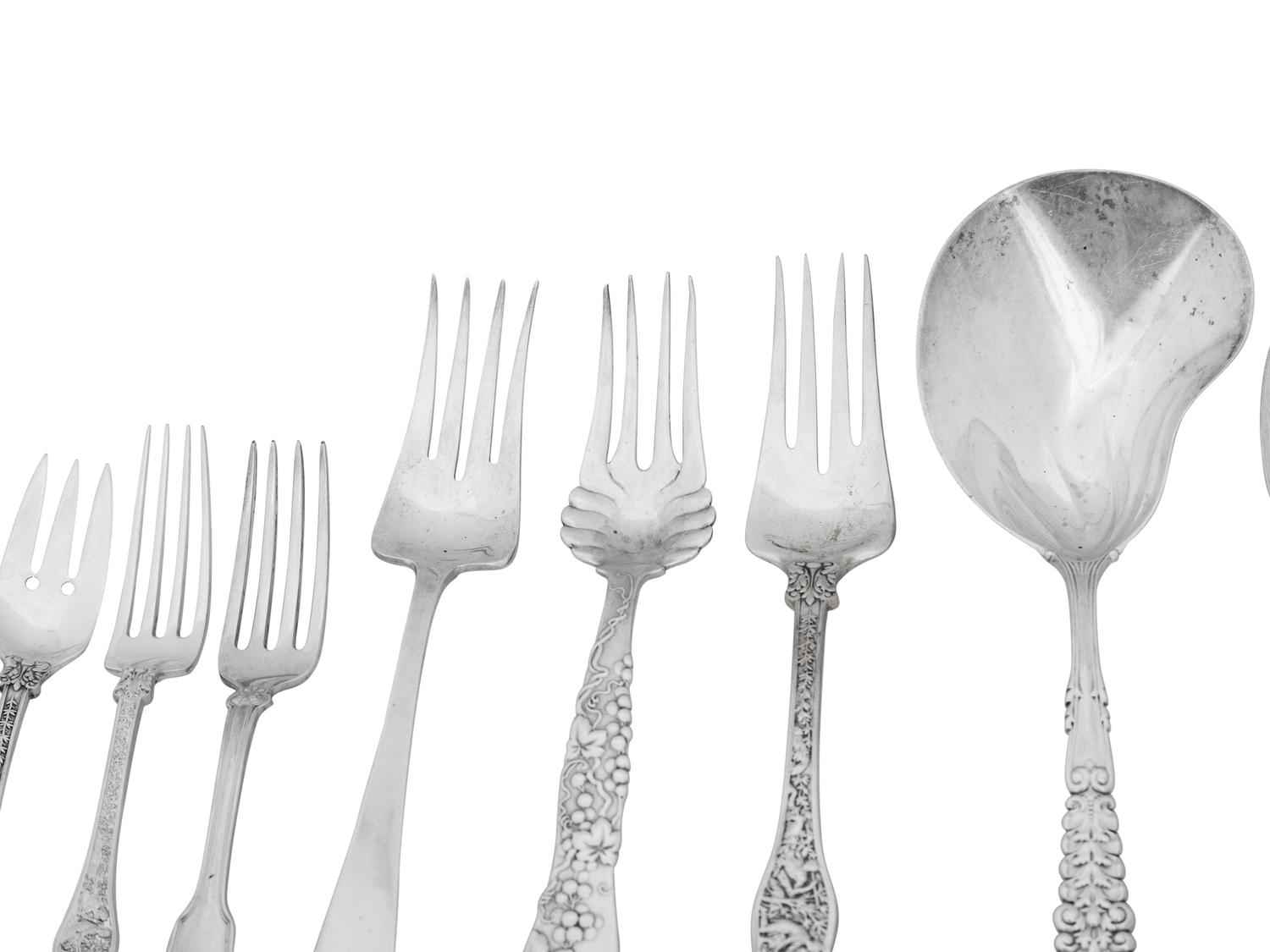 A Tiffany and Co. Olympian Silver Flatware Service