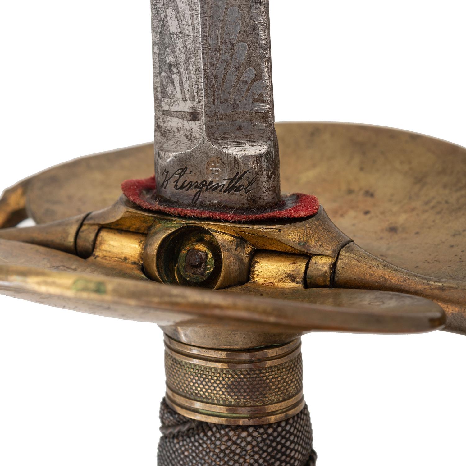 Published Schuyler, Hartley & Graham Model 1860 Staff & Field Officers' Sword taken from Confederate Spy Col. W.O. Williams in Franklin, TN and Inscribed to Henry Newcomer