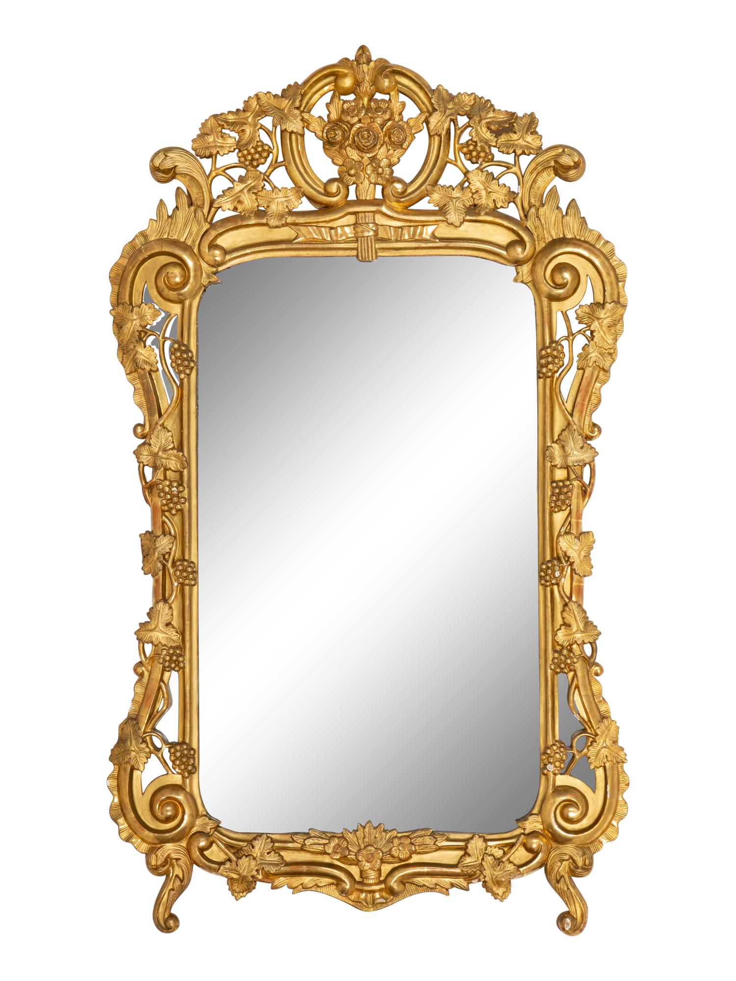 A Régence Style Giltwood Mirror