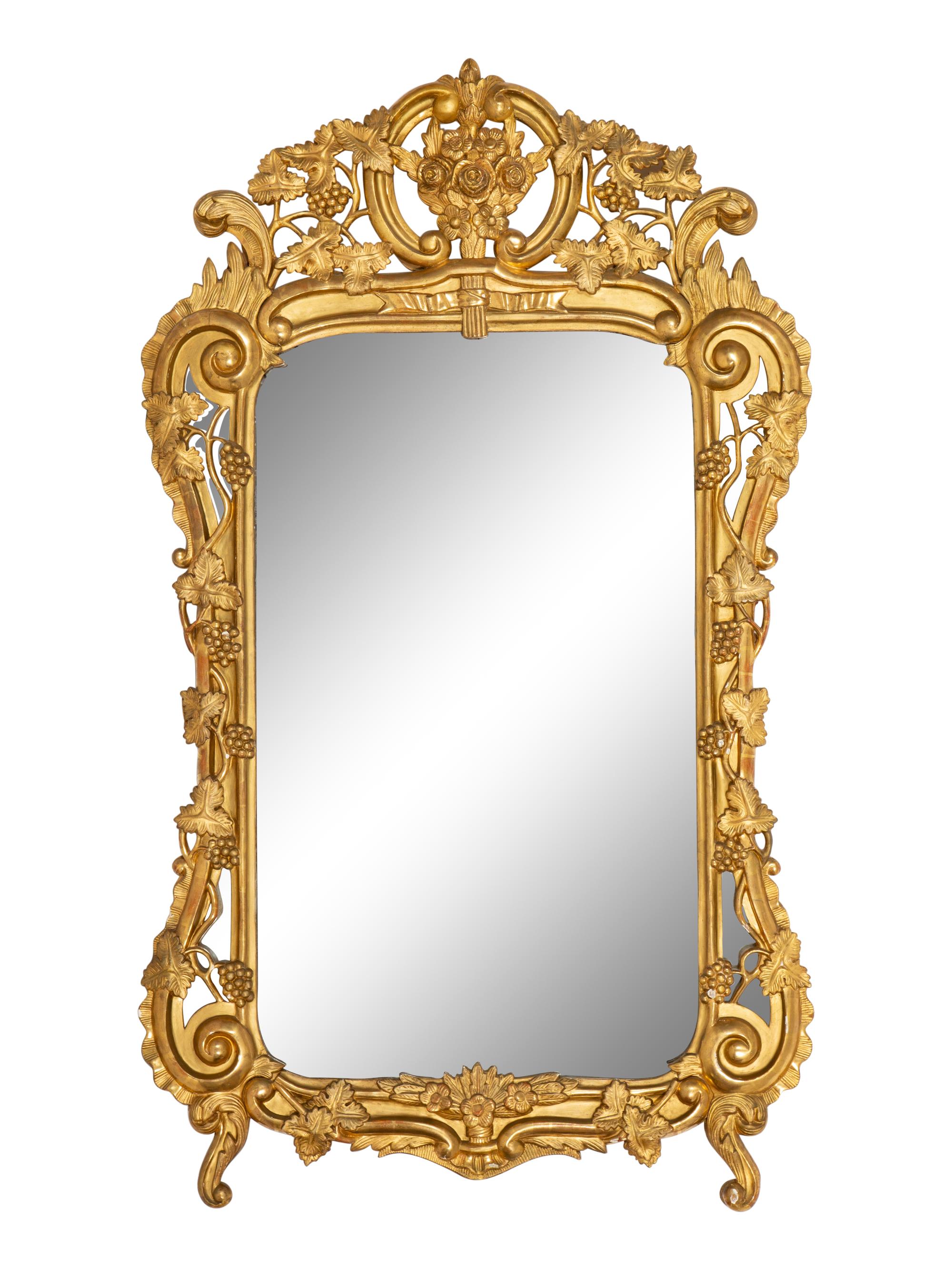 A Régence Style Giltwood Mirror