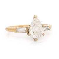 Diamond and Yellow Gold Ring