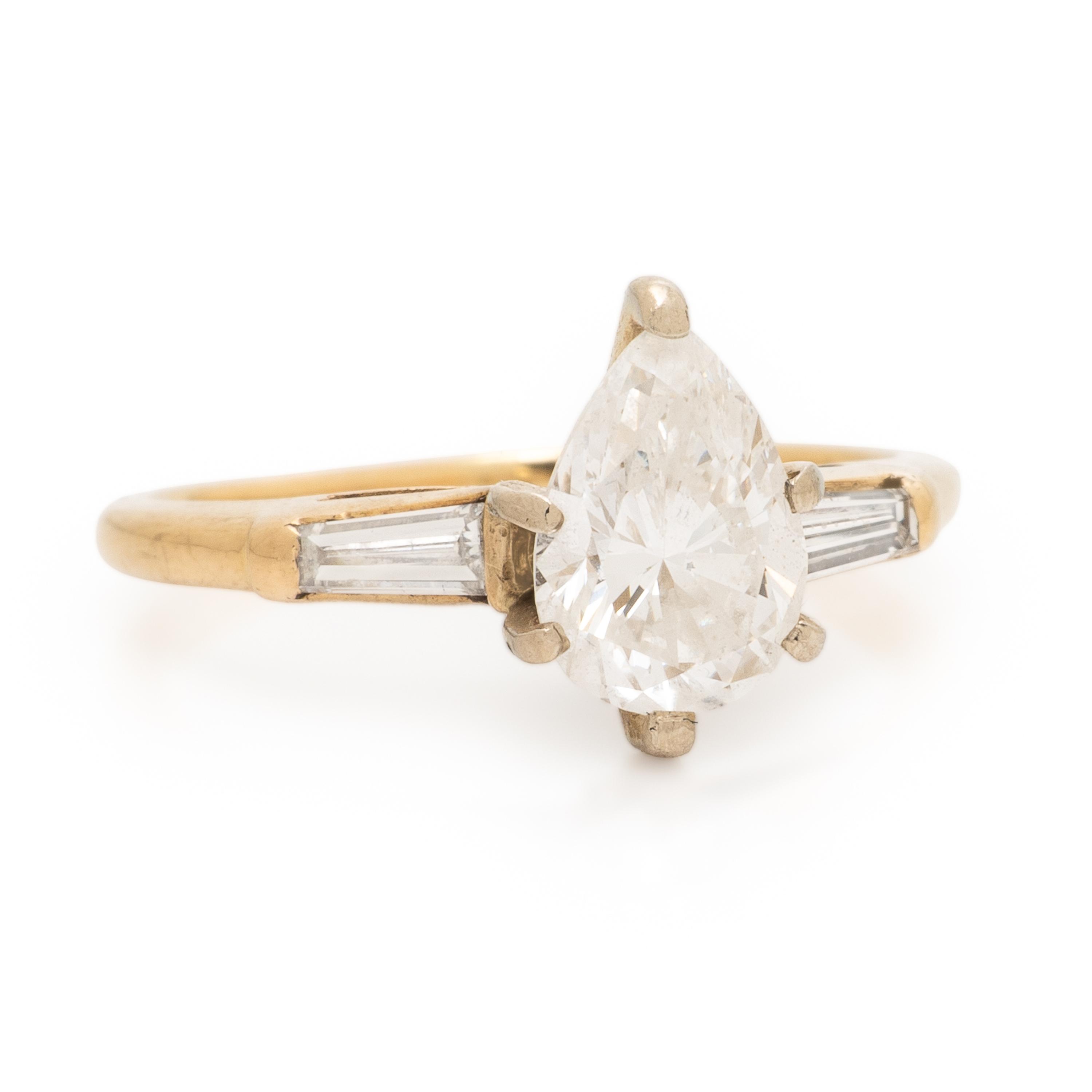 Diamond and Yellow Gold Ring