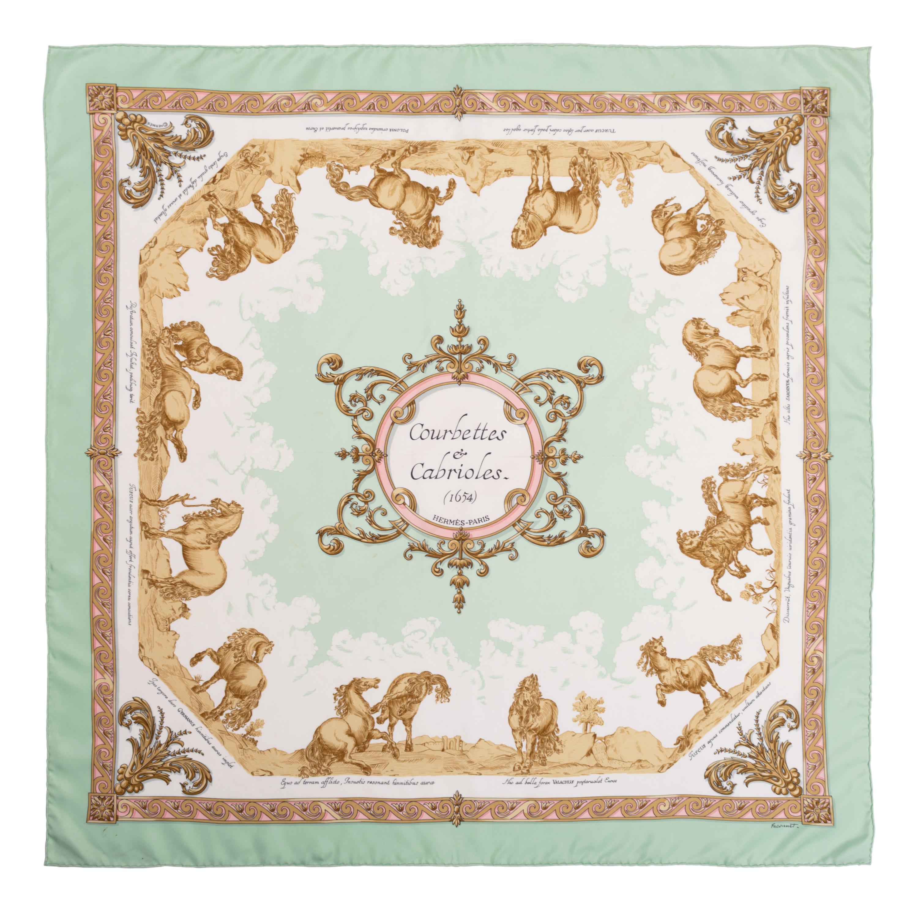 Three Hermès 90cm Silk Scarves