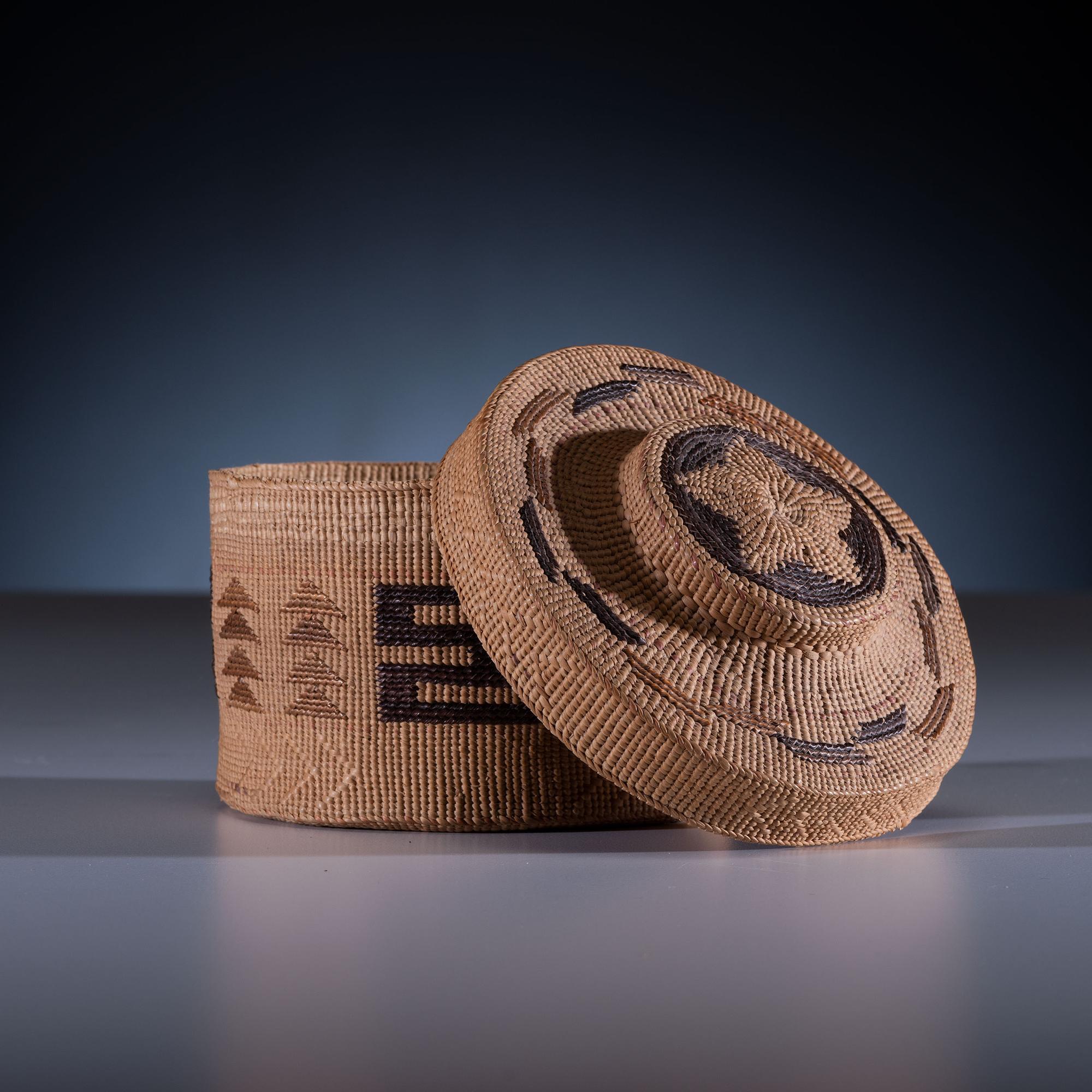 Tlingit Rattle Top Basket