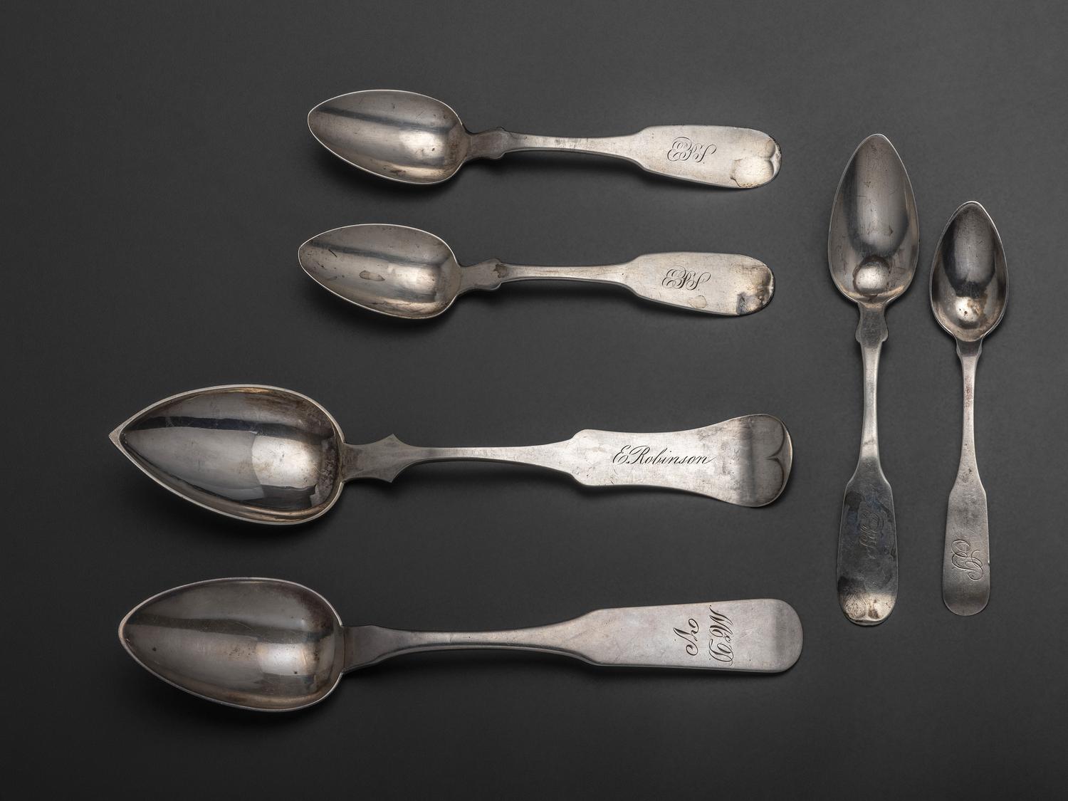 Five Southern Silver Spoons