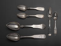 Five Southern Silver Spoons