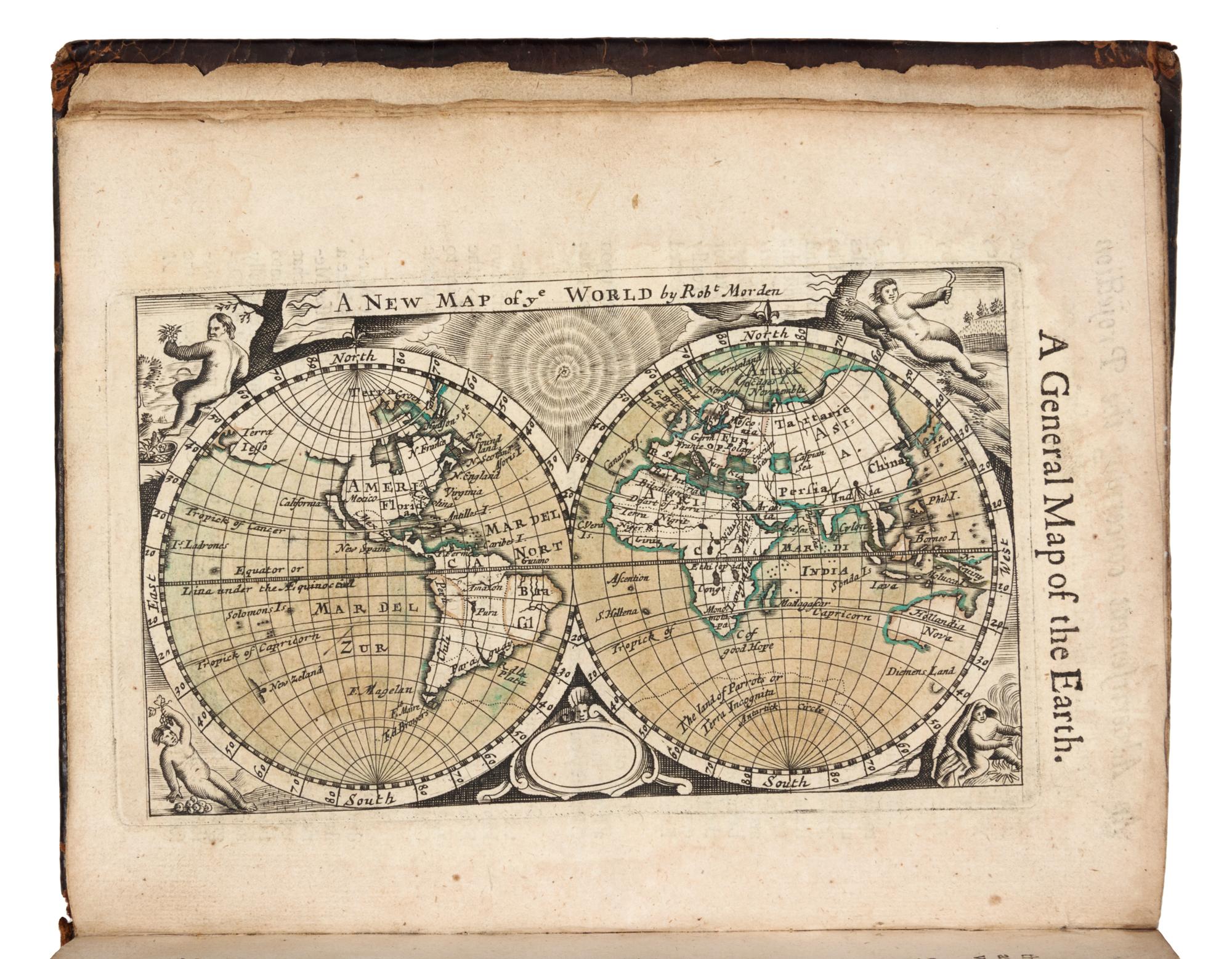 MORDEN, Robert (ca 1650-1703). Geography Rectified: or, A Description of the World. London: for Robert Morden and Thomas Cockeril, 1680