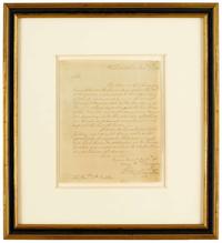 Autograph letter signed, George Washington philadelphia, pa, january 7, 1795